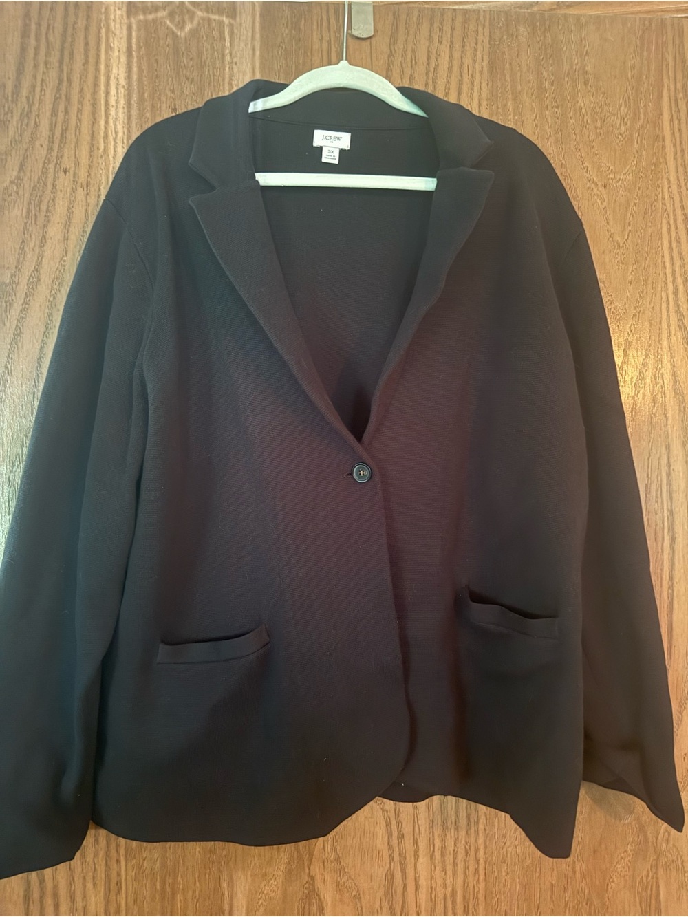 J. Crew Black Knit Blazer Cardigan